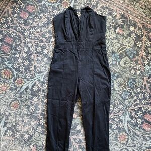 ASOS design strapless tuxedo jumpsuit